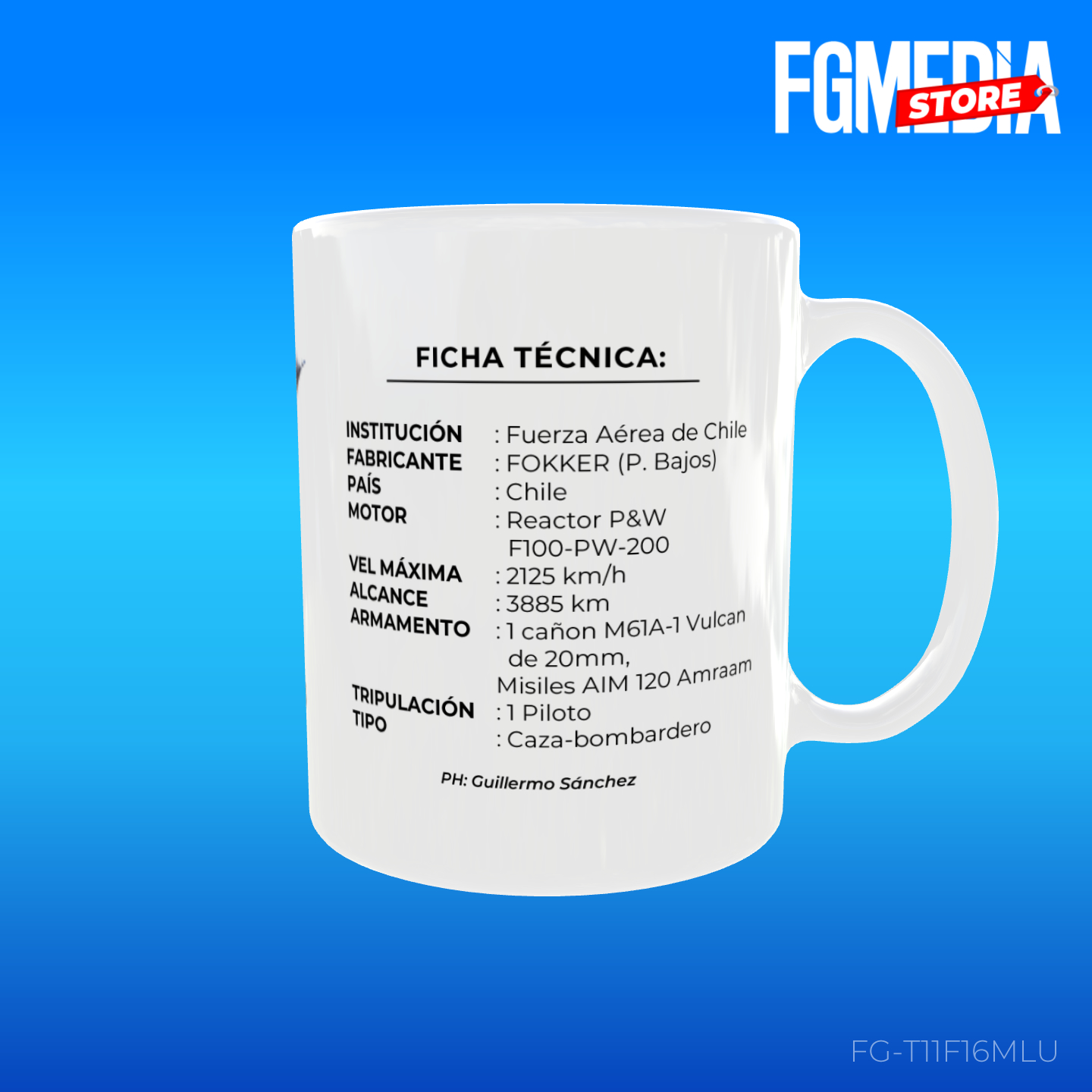 TAZON 11oz FOKKER F-16B MLU FACH - Imagen 3