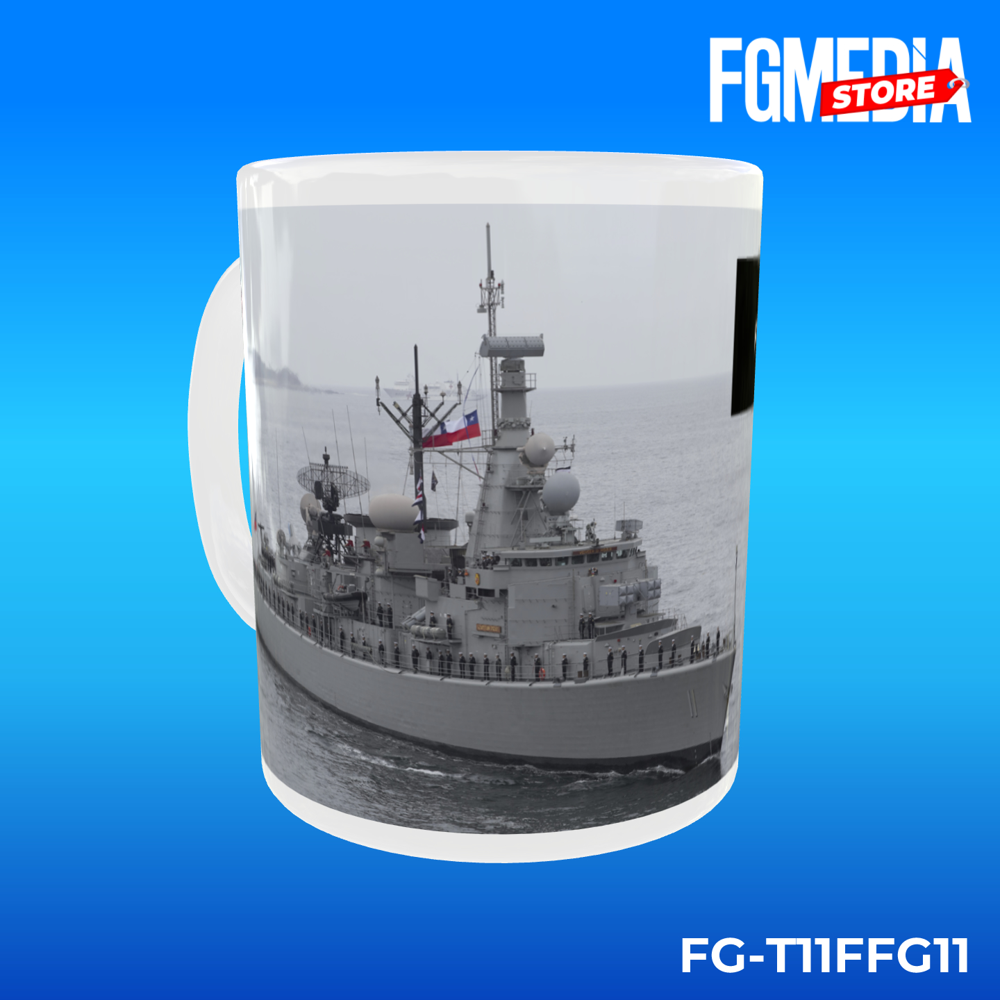 TAZON 11oz FFG-11 CAPITÁN PRAT DE LA ARMADA DE CHILE